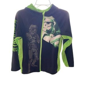 Disney Star Wars Clone Trooper Kids Jacket Black & Green Size L